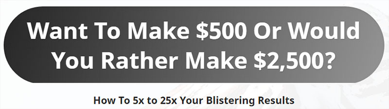 Blistering Advanced Tactics Upsell