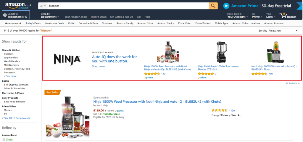 Amazon Keyword Search