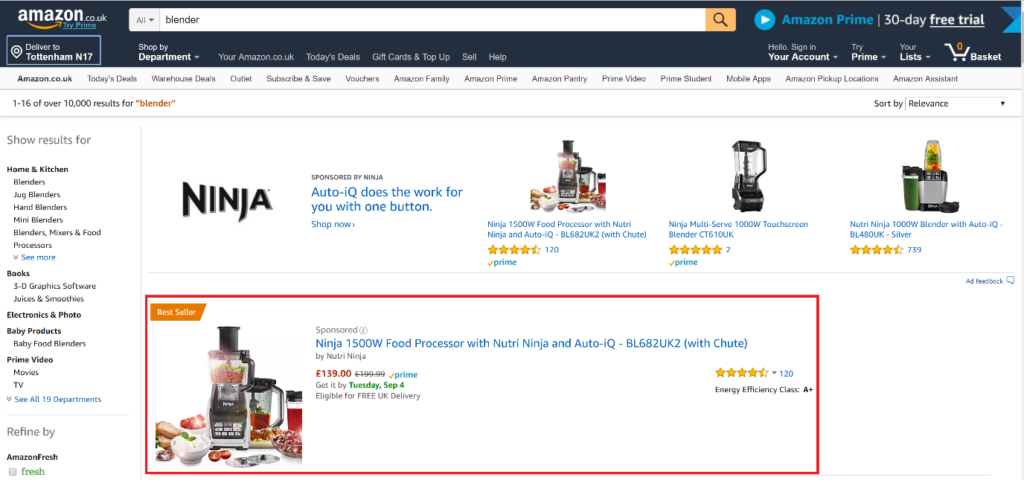 Amazon Keyword Search