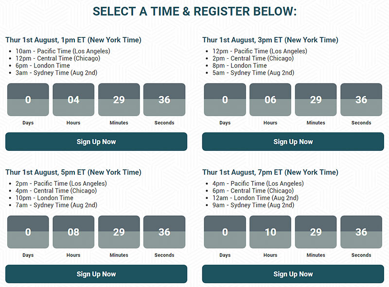 DreamLifeFreedom Final Webclass Registration