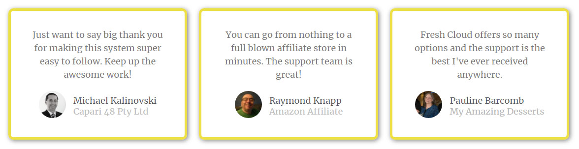 Fresh Cloud Testimonials